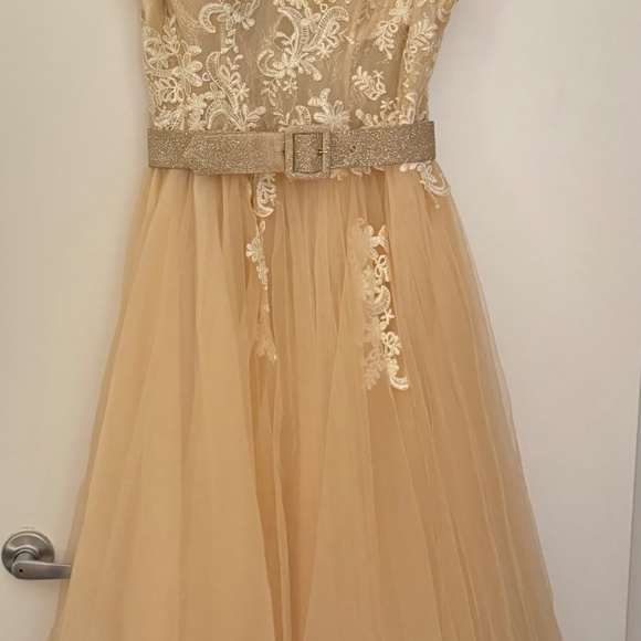 Milla Cocktail Tulle Dress With Flower Embroidery - Picture 5 of 8